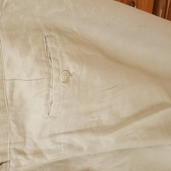 WILLI SMITH Linen Trousers with Belt Loops and Side Pockets - Picture 6 of 9